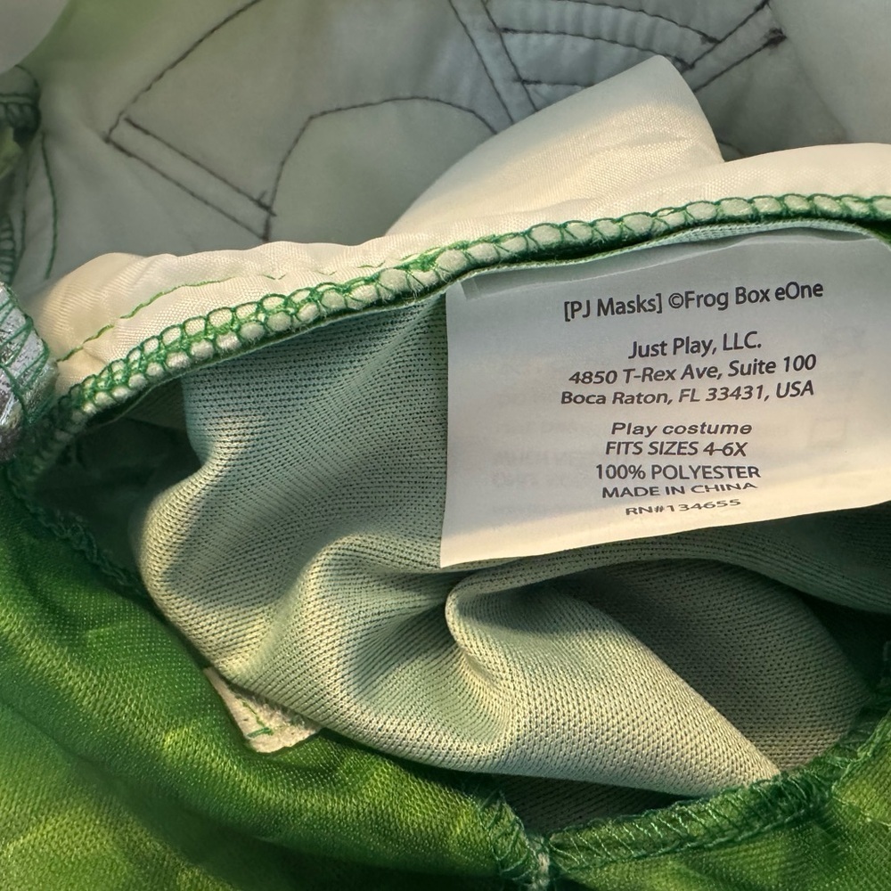 PJ Masks Green and Silver Kids Costume Dress Up Set! - Picture 8 of 10